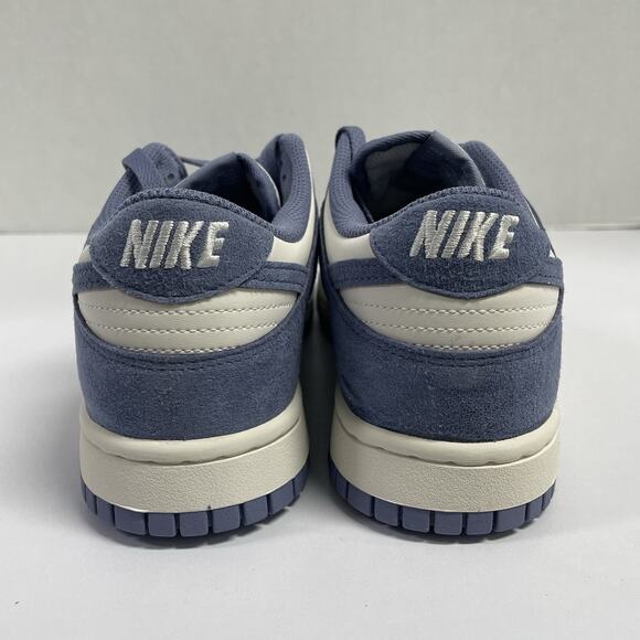 Nike Dunk Low Mini Swoosh World Indigo IB4417 103 Size 7 Women White Blue Suede - Picture 2 of 7